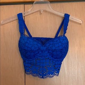 VS PINK SIZE XS LACE PADDED BRALETTE